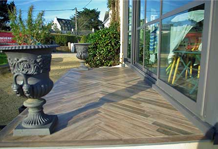 Allée tassée en construction - Sévère Olivier